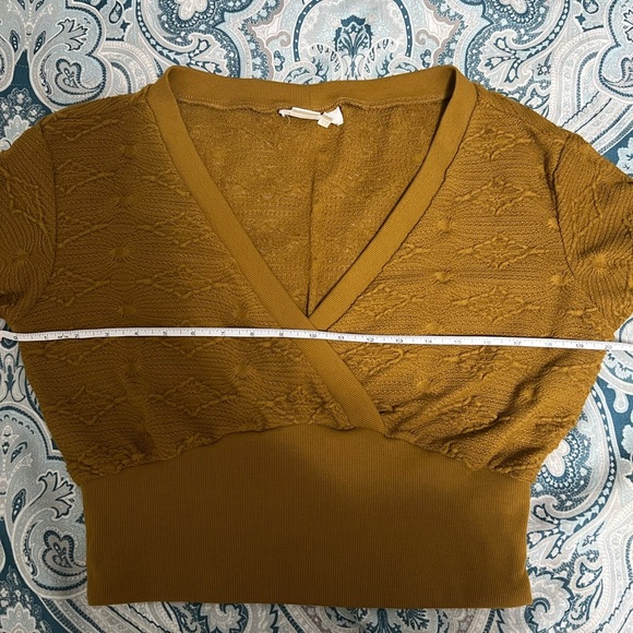 Anthropologie Golden V-Neck Sweater - Picture 16 of 16